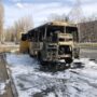 В Балаково пассажирский автобус загорелся из-за неисправности