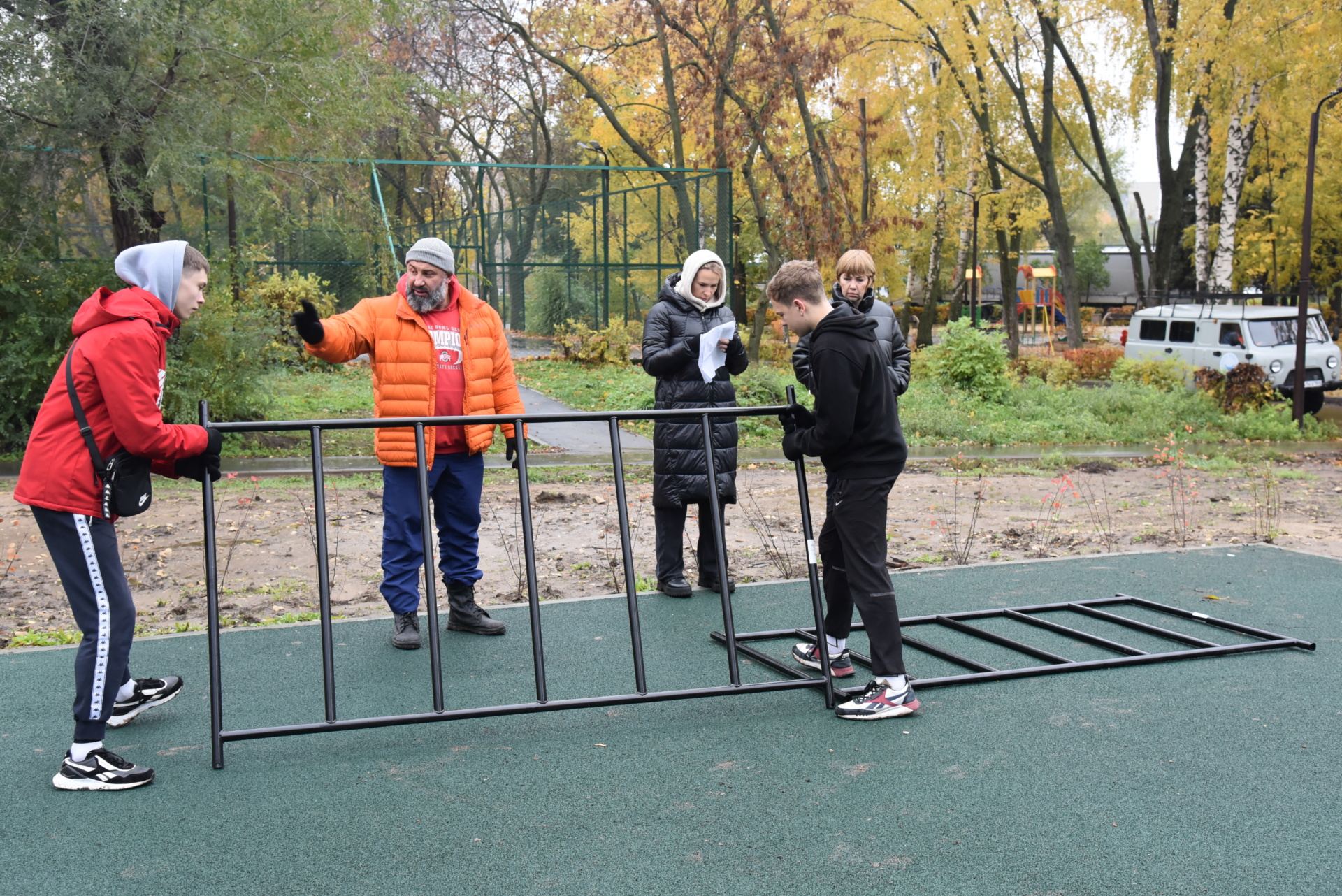 Парк Люблино спортплощадка