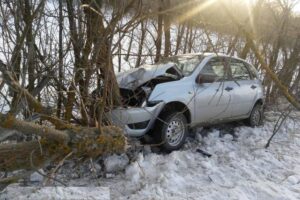 В ДТП под Пугачевом женщина и четверо детей угодили в кювет