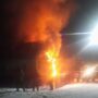 Недалеко от Балаково горел деревянный дом