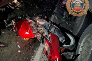 На трассе между Вольском и Балаково фура сбила мотоциклиста