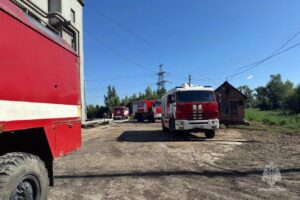 Пожарные Балакова успешно справились с условным возгоранием на элеваторе