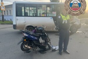 Юный скутерист разбился в ДТП в Балаково