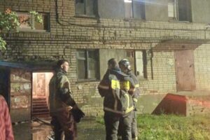 В балаковской общаге тушили пожар