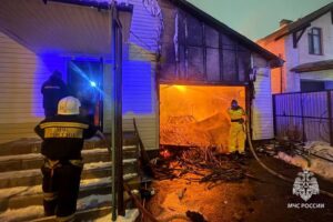 Недалеко от Балаково полыхал пожар