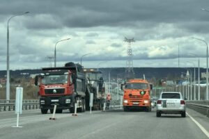 Ремонт дороги начался на мосту Победы в Балаково