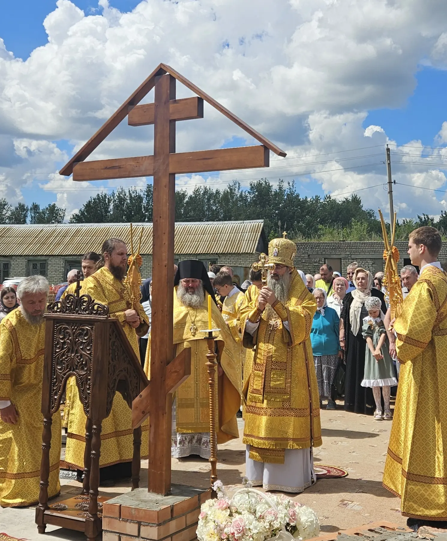 Новый храм заложили в Воскресенском Иргизском мужском монастыре