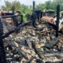 Под Вольском в огне погибли животные
