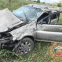 Иномарка перевернулась недалеко от Балаково