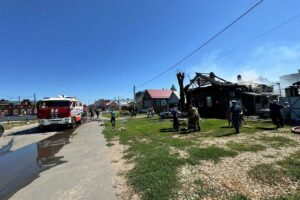 Жилой дом полностью сгорел в Балаково