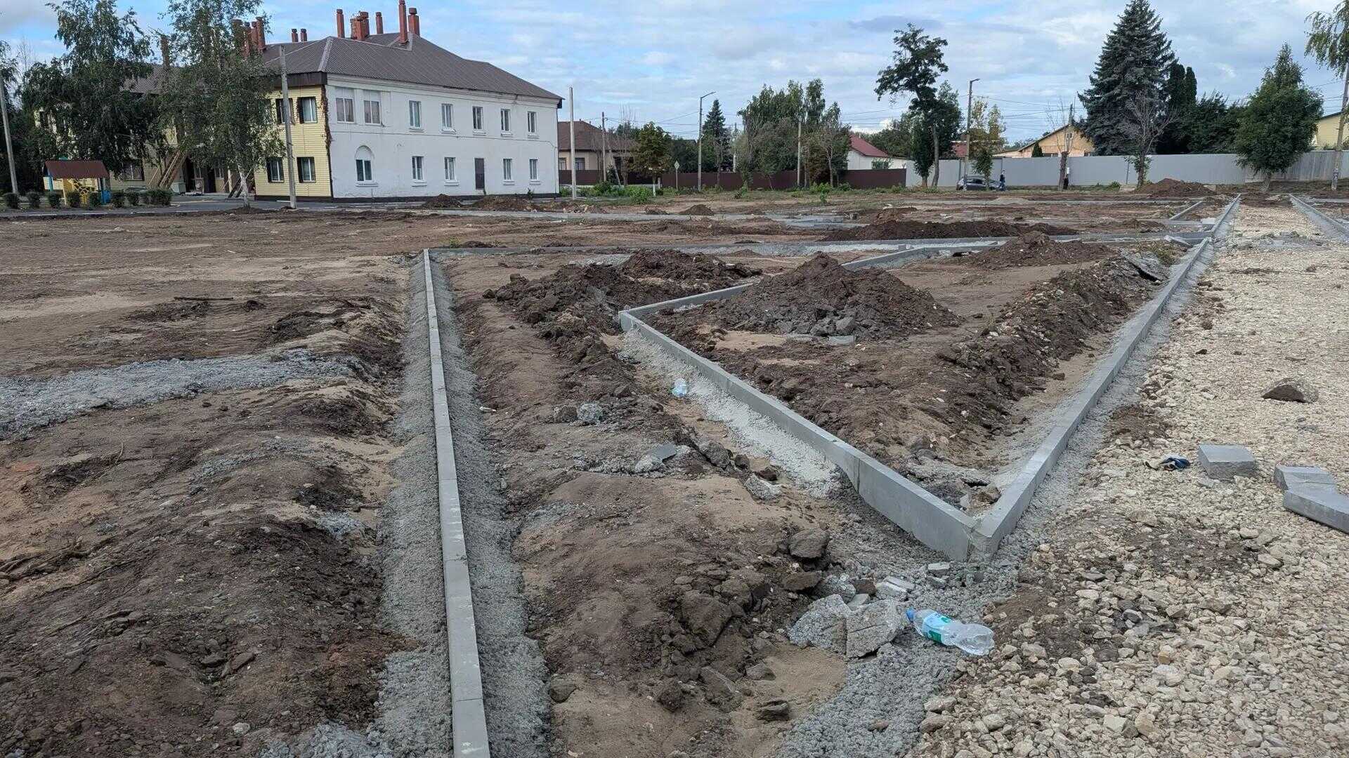 В Балаково начали строить новый сквер