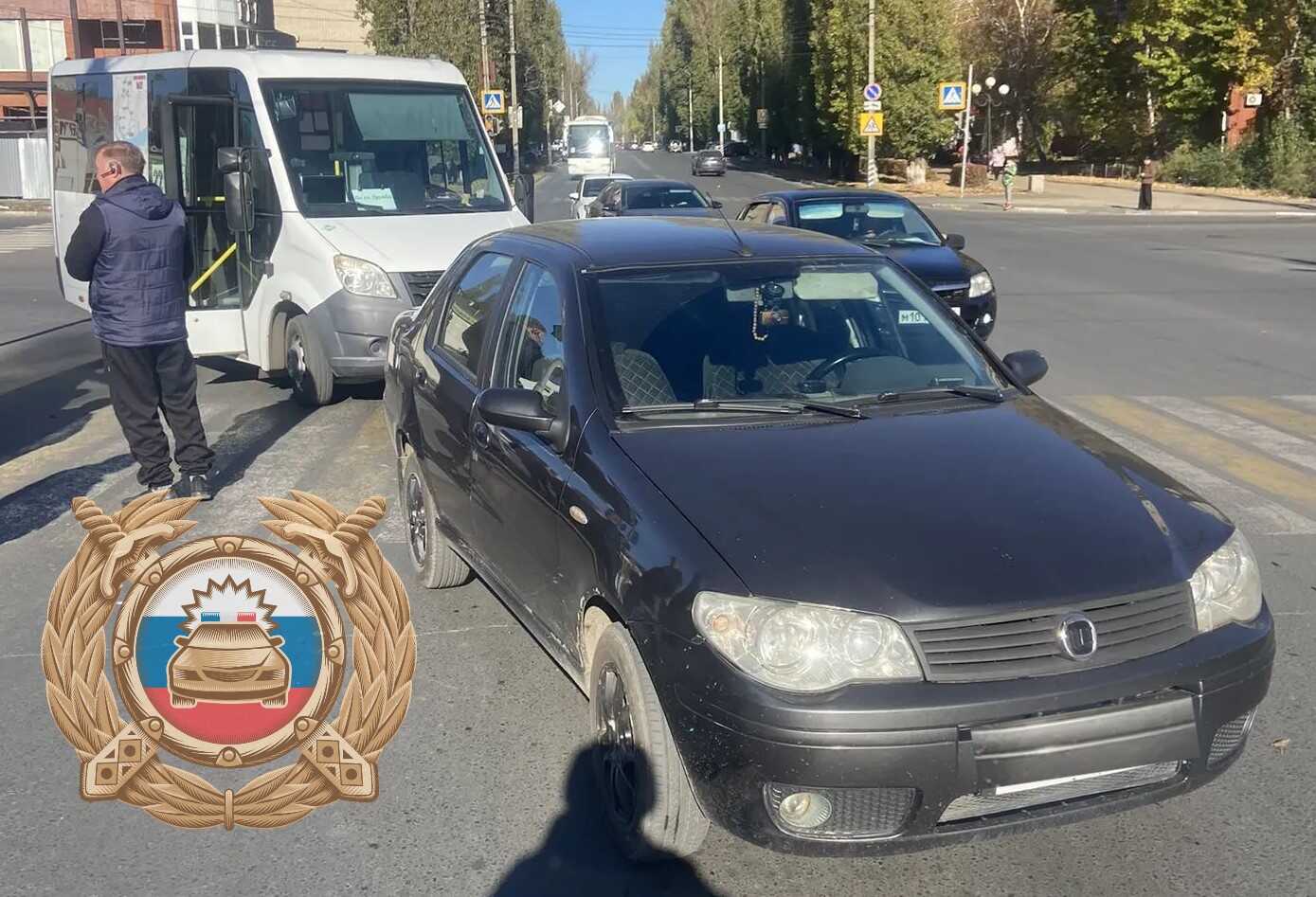 Автобус с пассажирами в Балаково врезался в иномарку