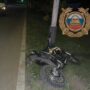 Мотоциклист врезался в опору ЛЭП. Он погиб