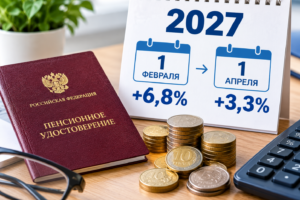 Пенсии в 2027 году поднимут дважды