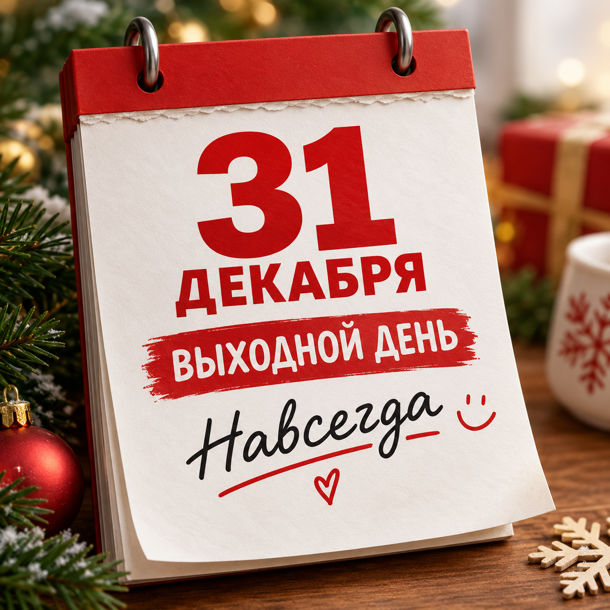 31 декабря могут сделать выходным навсегда